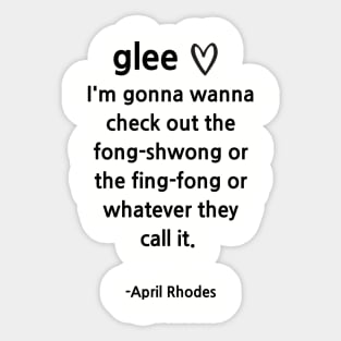 Glee/April Sticker